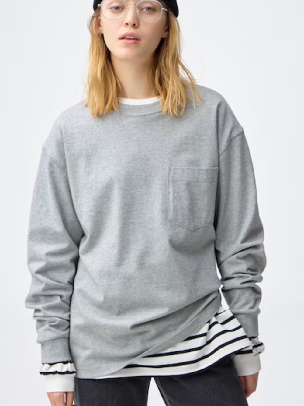 Free People Spotlight washed barrel chino trousers in Flint Stone blue. Wide-leg